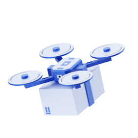 Delivered by a drone